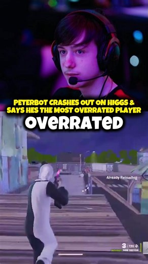 Peterbot says Higgs is the most overrated pro 😭 #peterbot #clix #fncs #fortnite #fyp