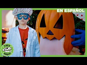 Dinosaurios y experimentos de ciencia en T-Rex Halloween
