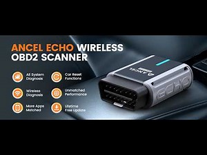 Ancel Echo OBD2 Scanner Bluetooth - Wireless Car Diagnostic Tool for iOS & Android