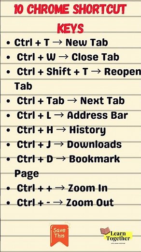 10 Chrome Shortcut Keys Everyone Should Know | Ep-3