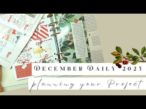 December Daily Planning 2025 | How to Plan Your Stories & Layouts | Scrapbooking Ideas
