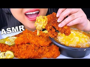 ASMR KFC NASHVILLE HOT FRIED CHICKEN CHEESY FAMOUS BOWL MUKBANG EATING SOUNDS Eating Show ASMR Phan