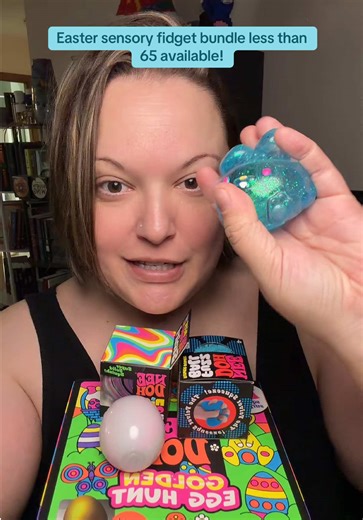 Small restock of the Easter golden egg hunt sensory stress ball fidget bundle - grab them before they’re gone! You can’t find these anywhere! #sensory #fidget #stressball #stressrelief #fidgettoys