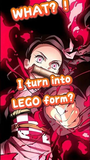 🔥 Nezuko Minifigure Build | Blood Demon Art Unleashed! #fypyoutube #demonslayer