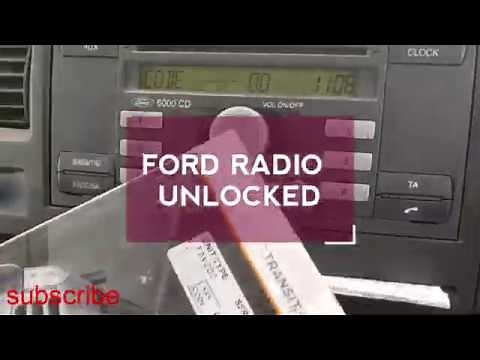 Ford radio code input to unlock ford radio