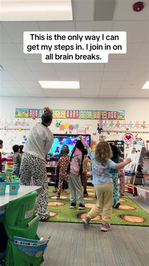 This is how I get my steps in each day. I join in on any brain break! @Shakira #exercise #kindergarten #brainbreaks #teacher #dance