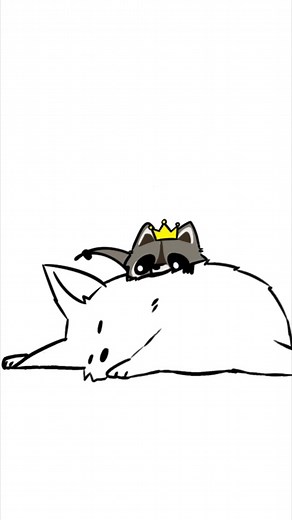 Dibujo Creativo de Rey Mapache y sus Aventuras