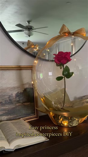 Princess theme table centerpeices! 🥀 #princess #birthdaygirl #fyp #viral #disney