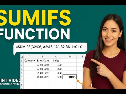 SUMIFS Function Explained in 3 Minutes | Accounting Studio