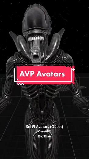 Replying to @billythecar4 Alien vs. Predator avatars for VRChat Quest compatible! #vrchat #vrchatavatar
