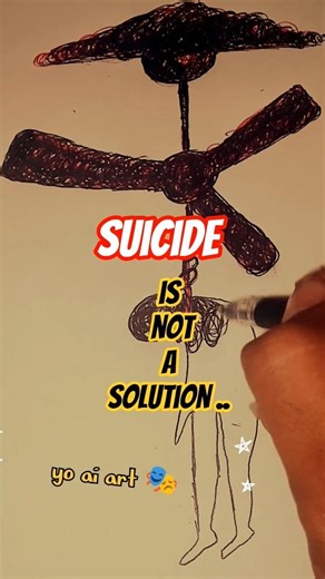 suicide is not a solution #suicide #suicideart #yoaiarts #art #suicide #heartbroken #artbeat #mind
