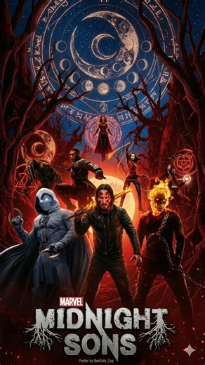 Marvel ki Sabse Dark Team "Midnight Sons" Taiyaar! 🌙 Moon Knight + Ghost Rider + Blade. #moonlight