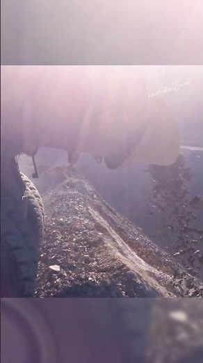 Komatsu Haul Truck Performs a Powerful Dumping Cycle in Active Mining Operations!