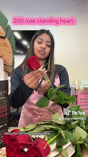 Creating a Perfect Standing Heart with Roses