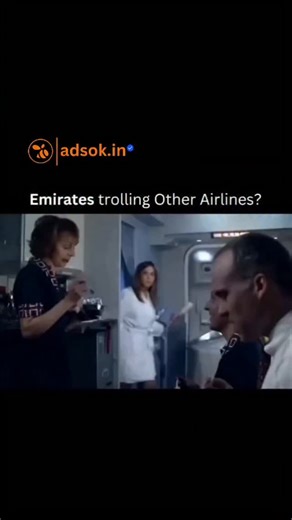Marketing | Advertising on Instagram: "Emirates didn’t just advertise—they flexed. Their $20M global campaign starring Jennifer Aniston turned in-flight luxury into a cinematic experience. In the ad, Aniston wakes up on a cramped, no-frills plane with no shower, no bar, no comfort… only to realize it’s a nightmare. She’s actually flying Emirates—where the service, space, and luxury feel unreal. This was her second major campaign with the airline, and it delivered the perfect message: When you fl