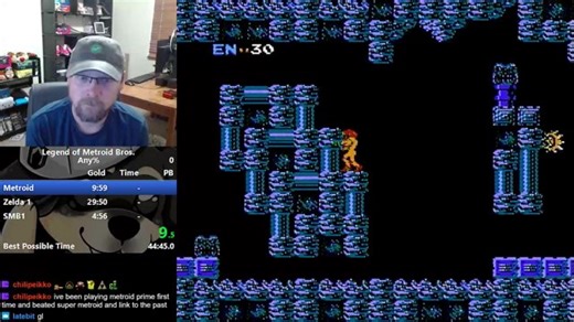 Metroid Any% Speedrun in 9:56.35 *Personal Best*