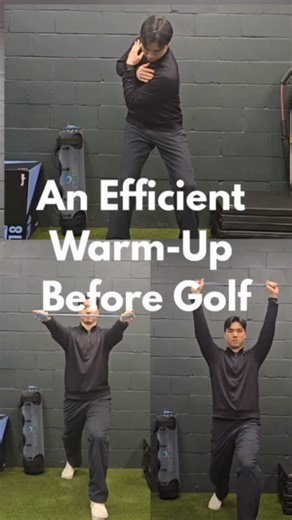 Long static stretching before golf doesn’t always prepare you to rotate. Dynamic movements help your body get ready for the swing! #golfwarmup #golfmobility #golfrehab | Swing Lab Performance & Therapy