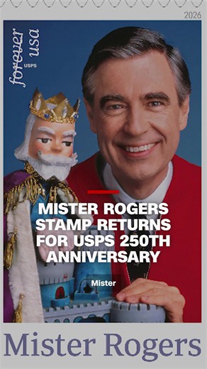 The beloved 2018 Mister Rogers stamp is being revived thanks to a contest for the Postal Service's 250th anniversary. The stamp goes on sale nationwide June 1st.