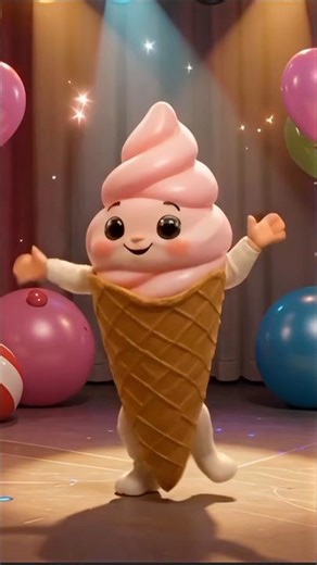 Dancing Ice Cream Cone | Funny Kids Animation #kidsvideo #3danimation #Shorts