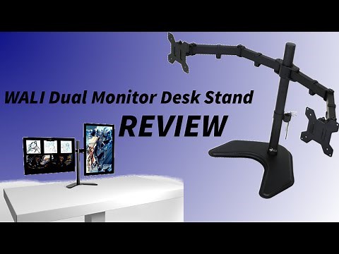 WALI Articulating Dual Monitor Desk Stand Set-up/Review