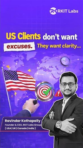 US Clients Value Clarity | IT Careers | Skill Gap | Client Pressure | RKIT Labs #shorts #latestnews