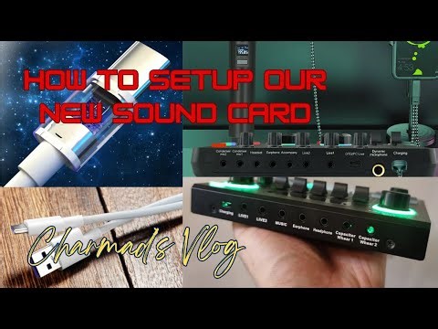 How To Setup Our New Sound Card On Laptop Or PC. #charmad's Vlog #video