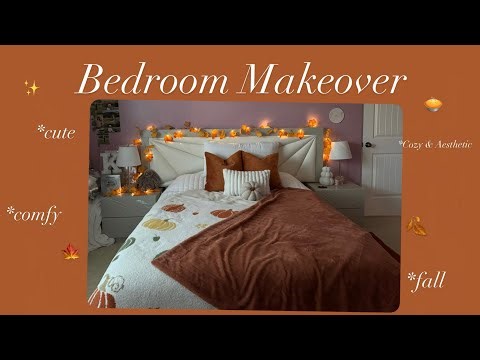 🍁 Fall Room Glow-Up | Aesthetic + Comfy Transformation ✨