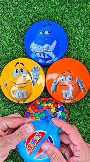 Minutes Satisfying with Rainbow M&M'S Candy Unpacking From Glossy Containers ASMR Beads Surprise