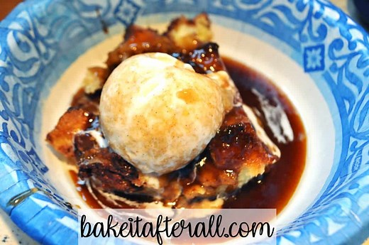 Bread Pudding with Bourbon Caramel Sauce - You're Gonna Bake It After All