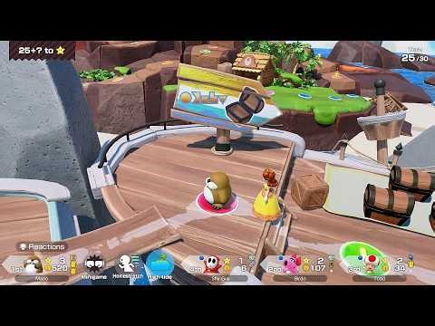 Super Mario Party Jamboree #339 Goomba Lagoon Monty Mole vs Birdo vs Shy Guy vs Toad