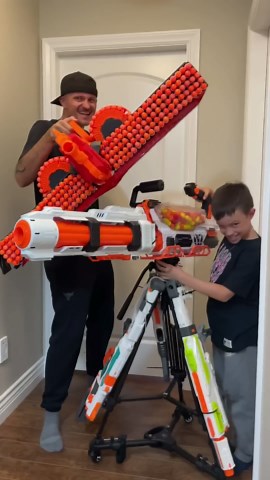 ALWAYS Ready for a NERF WAR | MacDannyGun #shorts