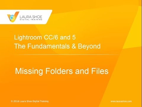 Fix Missing Files and Folders in Lightroom (Question Marks, "File could not be found")
