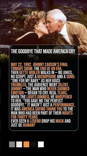 Johnny Carson’s Emotional Final Tonight Show — The Goodbye That Made America Cry 😢