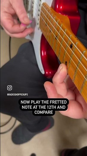 How To Intonate Your Guitar 👌#stratocaster #fender