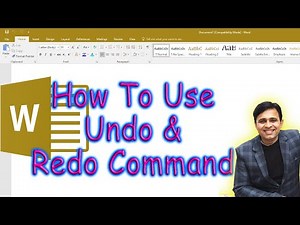 How to Undo & Redo in Word (Ms-word Tutorial No 12)