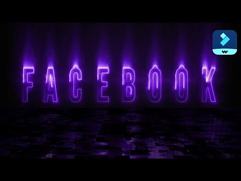 How to Create Neon Blue Text Animation in Filmora X and 11