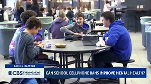 2.7K views · 15 reactions | Nearly all American teenagers have access to a smartphone, but studies show that too much screen time can harm their mental health. At one Massachusetts school, phones are banned for students and teachers in an effort to give them a break from the constant demands of technology. | CBS Evening News | Facebook