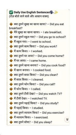 Daily Use English Sentences | Spoken English Practice | English Speaking Practice.