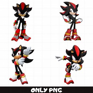 Shadow the Hedgehog Bundle Png, Shadow Face Png, Shadow Head Png, Layered Png, Cricut, Silhouette Vector Cut File - Etsy