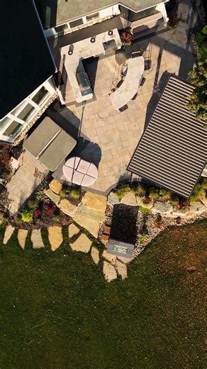 StruXure pergola install on this lake front property in Fort Gratiot, Michigan