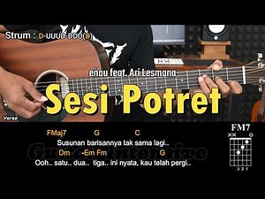 Sesi Potret - eńau feat. Ari Lesmana | Tutorial Chord Gitar Mudah dan Lirik