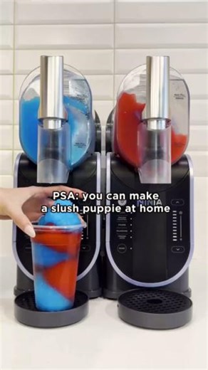 45K views · 66 reactions | SLUSH PUPPiE SLUSHi磻 That first sip was straight up nostalgia. Nothing hit quite like a Slush Puppie from the petrol station back in the day  Who can relate? Are you team blue raspberry or strawberry? #ninjaslushi #slushpuppies #slushie #nostalgicdrinks | Ninja Kitchen UK | Facebook