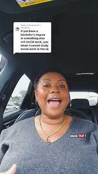 Master's of Social Work without a Bachelor's of Social Work degree. #internationalstudents