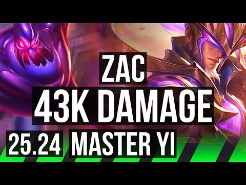 ZAC vs MASTER YI (JGL) | 43K damage | EUW Master | 25.24