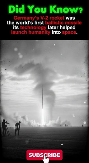 V-2 Rocket: Nazi Weapon That Launched the Space Age 🚀 | Did You Know? #V2Rocket #WW2History #Space