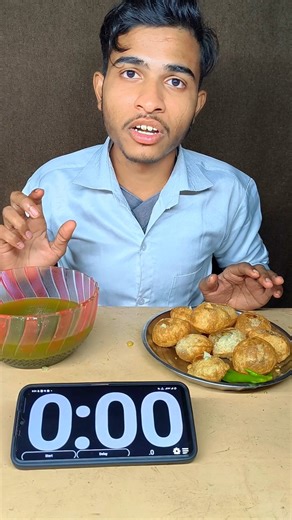 🥵Fastest Pani Puri Challenge Ever #shorts #foodchallenge #trending #viral