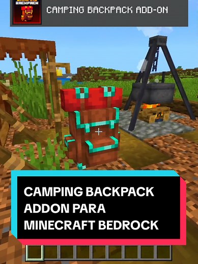 Camping Backpack Addon para Minecraft Bedrock