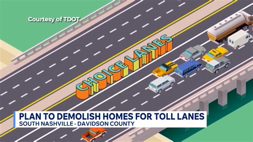 Plan to demolish homes for toll lanes