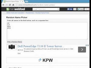 Random Name Picker
