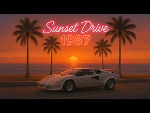 Sunset Drive 1987 Synthwave Retrowave Compilation | 80s Workout & Focus Music